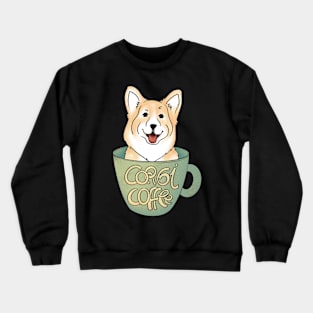 Corgi Coffee Crewneck Sweatshirt